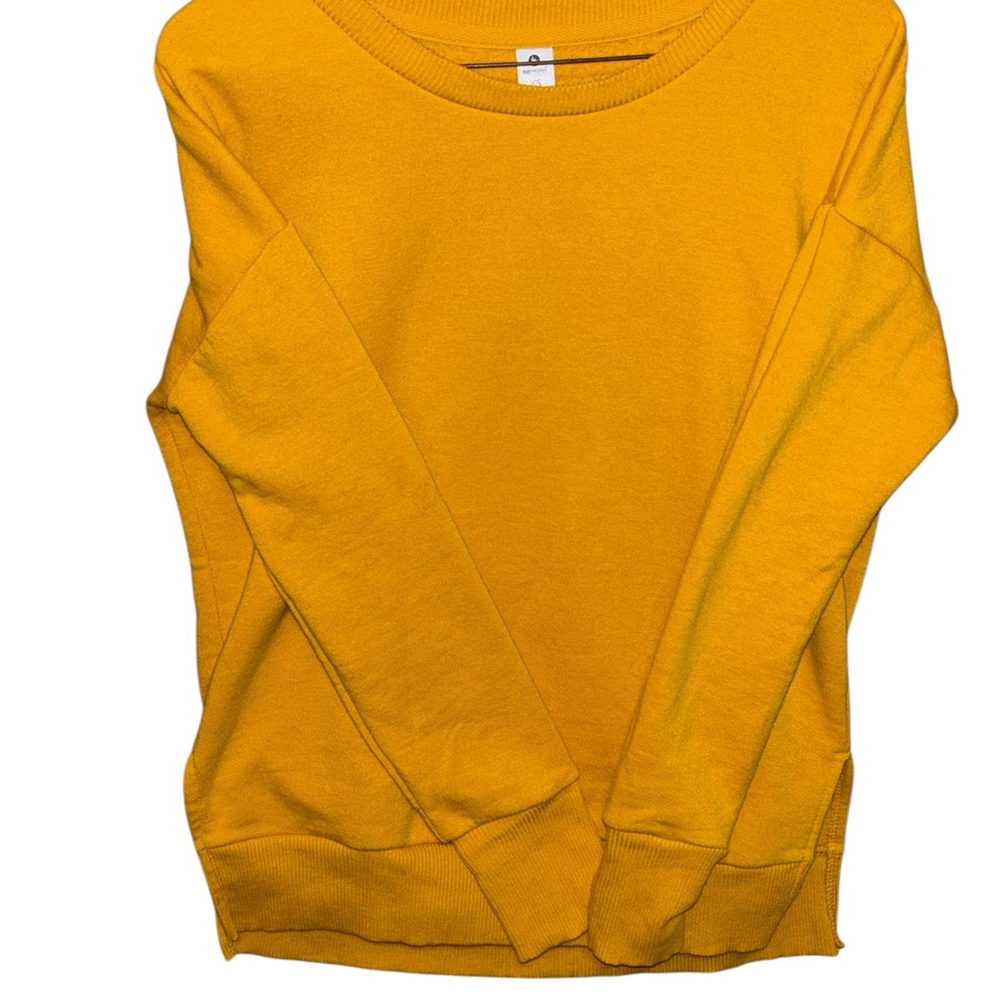 90 Degree By Reflex Mustard Crewneck Top